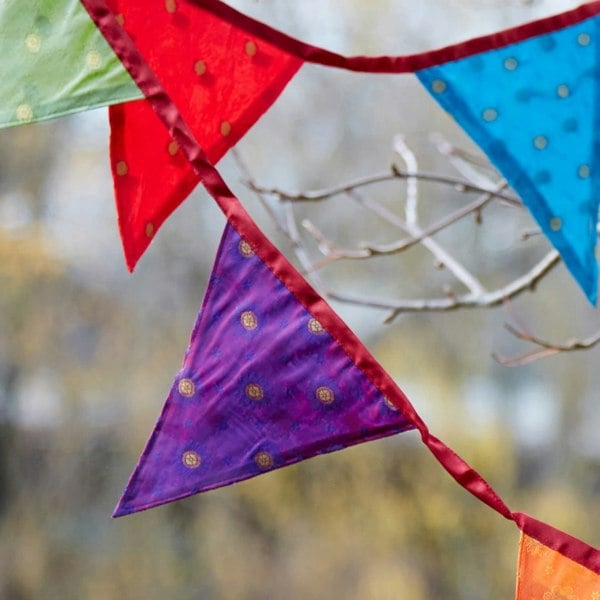 Paper High Recycled Sari Bunting