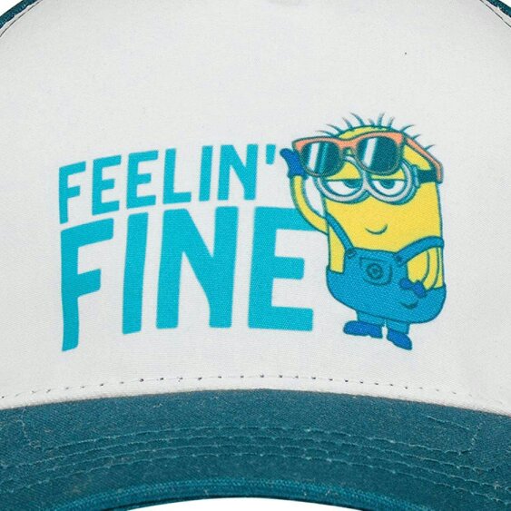 Minions Kids Feelin' Fine Baseball Cap One Size Teal