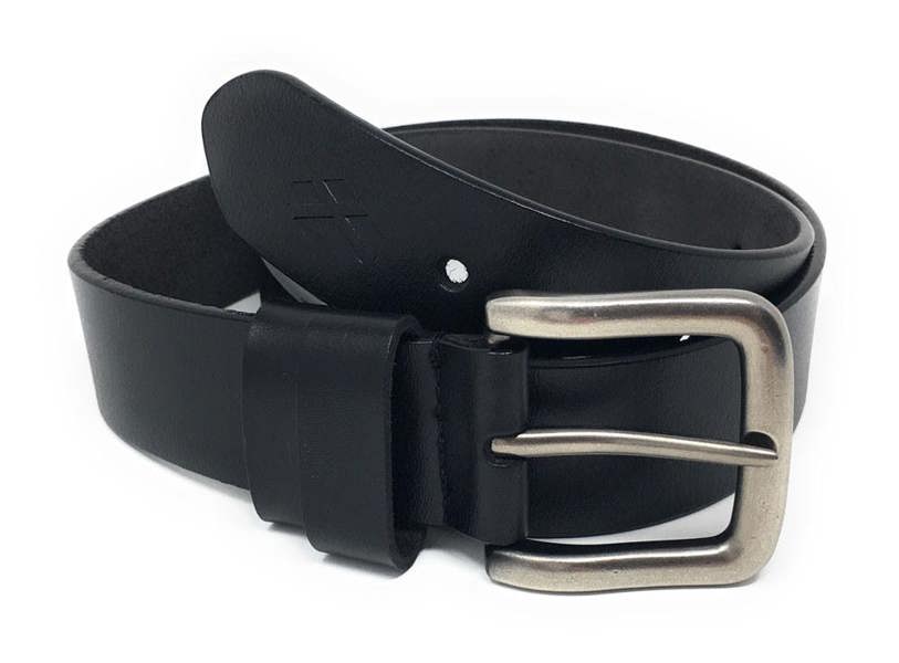 Hoggs Black Leather Belt