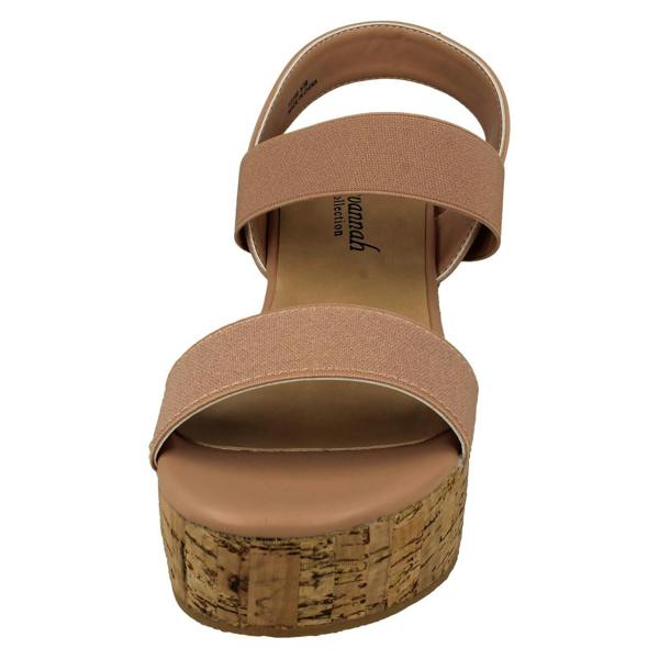 Savannah Ladies Savannah Platform Wedge Sandals F2298