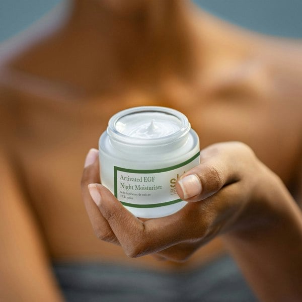 PO2SR007 Skin Research Activated EGF Night Moisturiser 50ml Twin Value Savings Pack