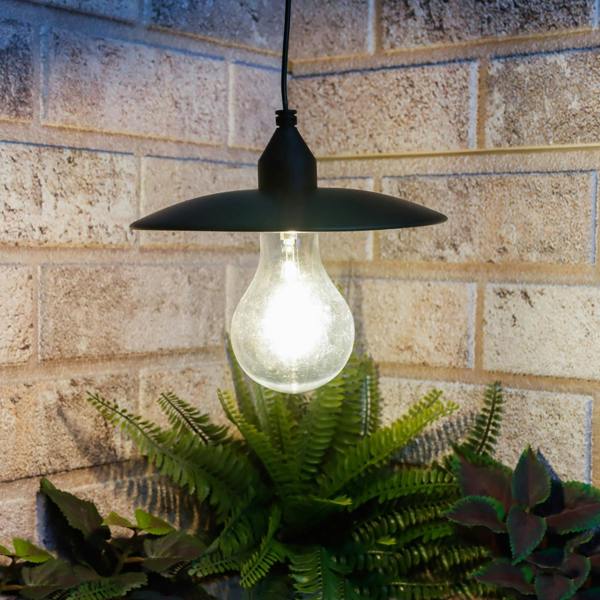Gardenwize Timeless Hanging Solar Lamp – Vintage Style Outdoor Lantern with Warm White LED Filament