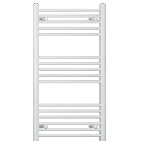 400mm-x-900mm-Straight-White-Heated-Bathroom-Towel-Rail-Radiator-For-Central-Heating-UK