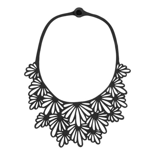 Paguro Marigold Statement Recycled Rubber Necklace