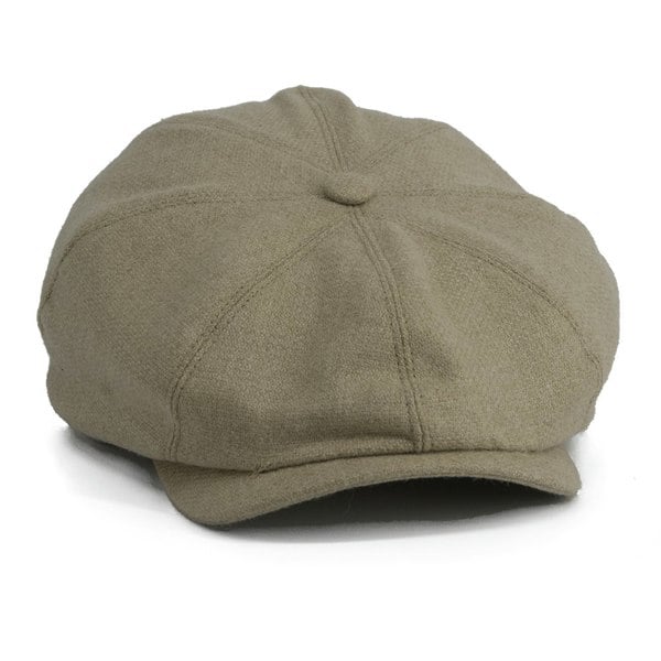 Gamble & Gunn Lloyd Soft Brown 8 Panel British Made Cap Merino, Angora & Cashmere Welsh Wool Mix 