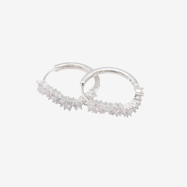 Uchi & Soto Nami Silver Stone Wave Earrings