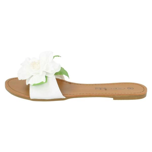 Spot On Ladies Spot On Flower Detail Sandals