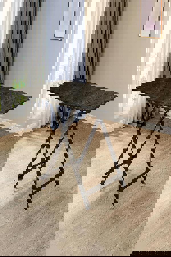 Living and Home 100x60cm Folding Wooden Dining Table