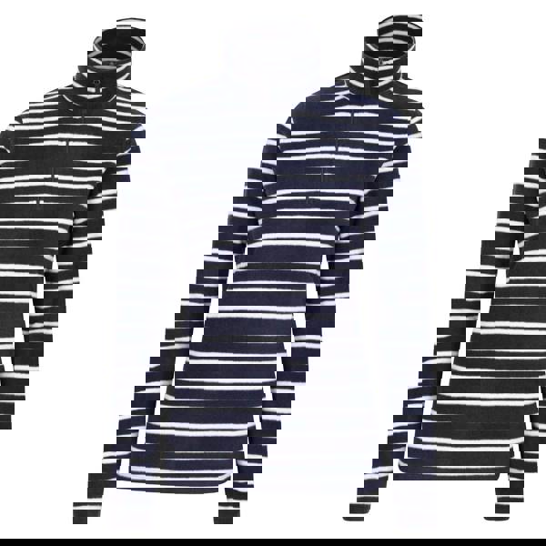 Mountain Warehouse Womens/Ladies Camber Striped Half Zip Fleece Top - Navy