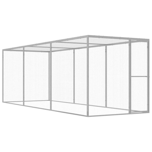 Berkfield Cat Cage 4.5x1.5x1.5 m Galvanised Steel