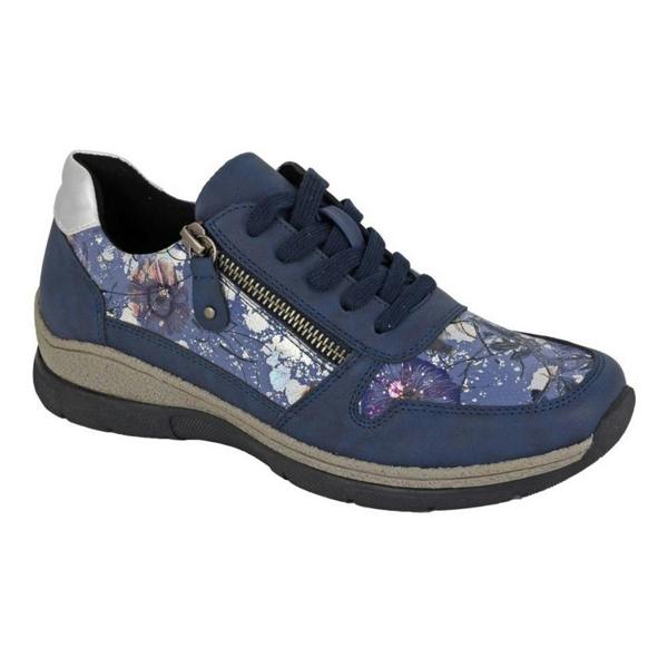 Cipriata Womens/Ladies Clita Floral Trainers - Navy - 