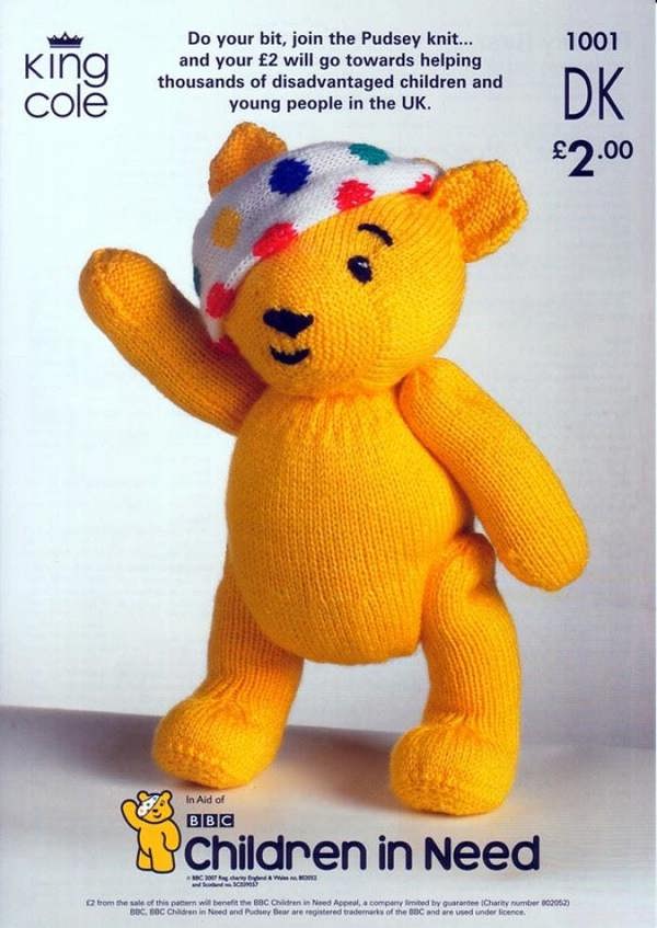 King Cole Knitting Pattern 1001, Toys 14.5 - 20 Inches - Intermediate