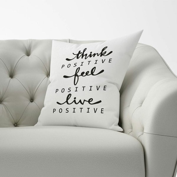 Warren Reed Think Positive, Feel Positive, Live Positive Cushions