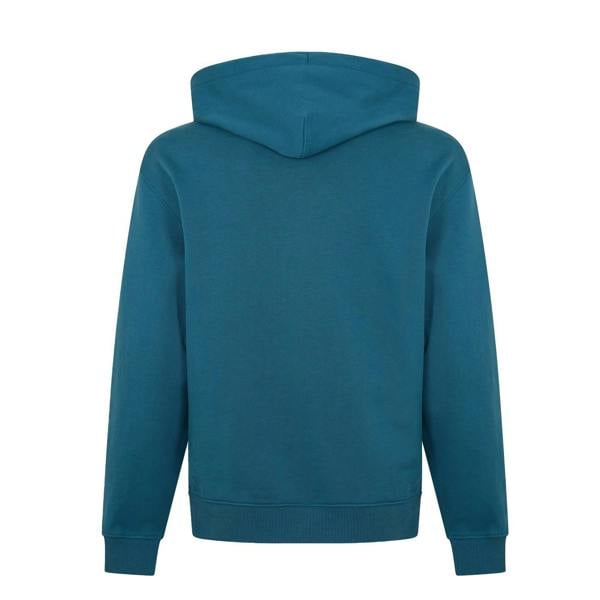 Calvin Klein Mens Hoodie - Navy Blue/Teal Blue - 
