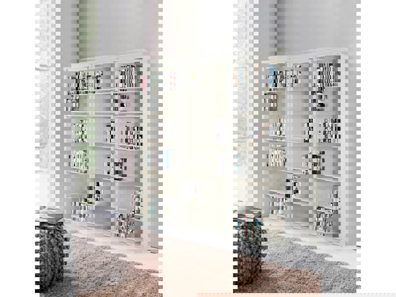 Dorel Home Anita Wall Unit K in White Lacquer