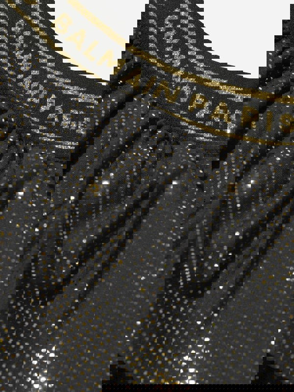 Balmain Girls Ruffle Skirt in Black