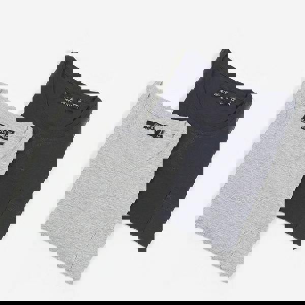 Brave Soul Navy 2 Pack Crew Neck T-Shirts - Navy Image 1