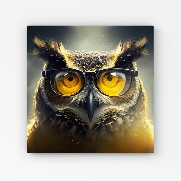 Warren Reed Owl Splash Art Canvas