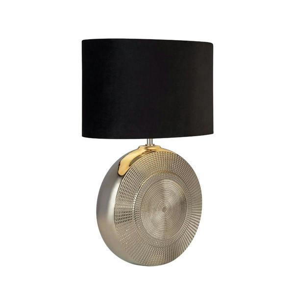 Pagazzi Lighting Elina Polished Chrome Ceramic Table Lamp