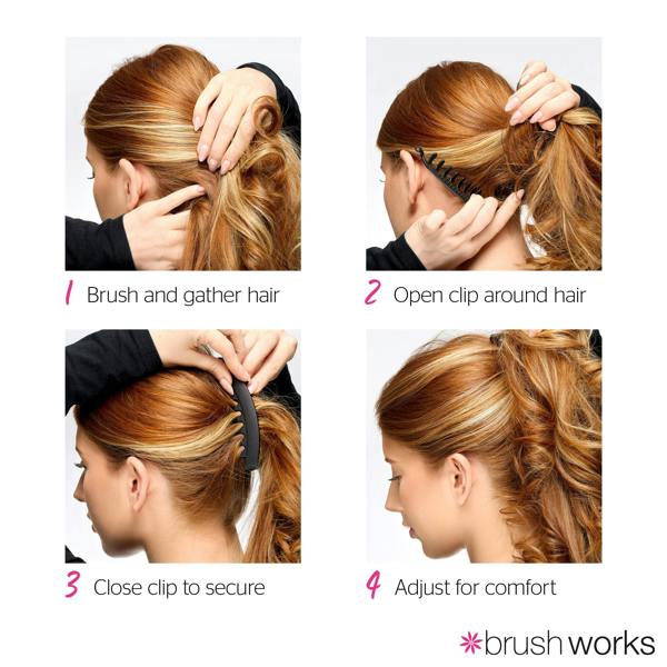 Brushworks Banana Hair Clips - 2 Pack