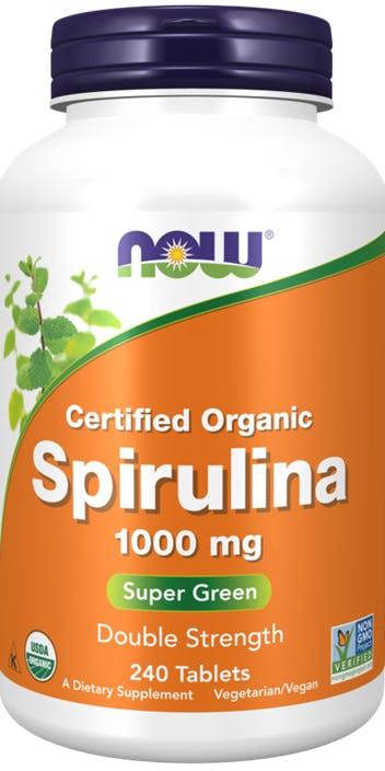 NOW Foods Spirulina, 1000mg - 240 tabs