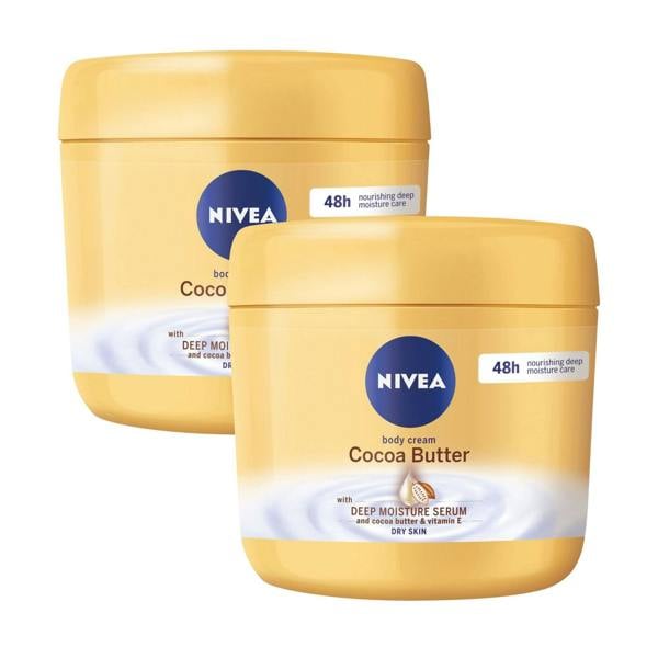 Nivea Body Cream Cocoa Butter 400mL x2