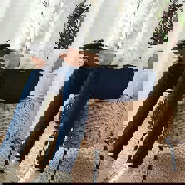 Rit Concept Serrano Outdoor Lounge Chair With Footstool, Rattan