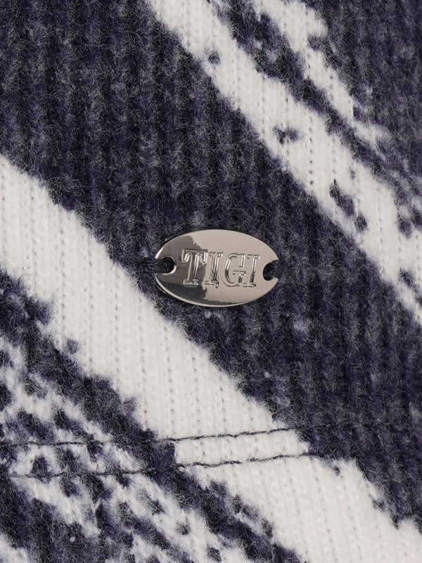 TIGI-Wear All Over Striped Print Top