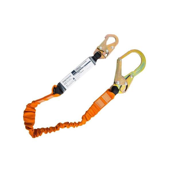 Single 140kg 1.8m Lanyard with Shock Absorber Portwest