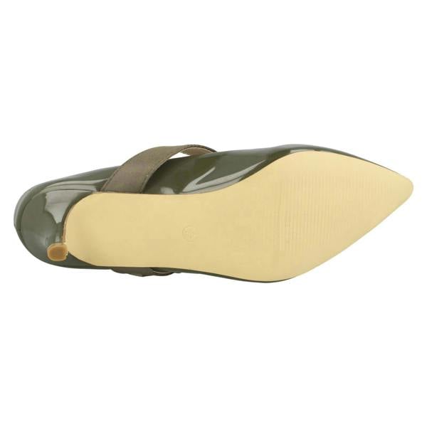 Spot On Ladies Spot On Chunky Buckle Strap Court Shoes F90059