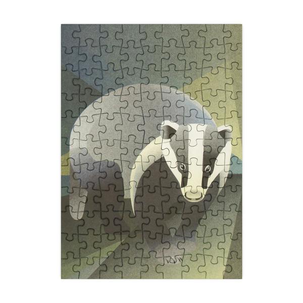Happily Puzzles Badger - 99 Piece Mini Jigsaw Puzzle