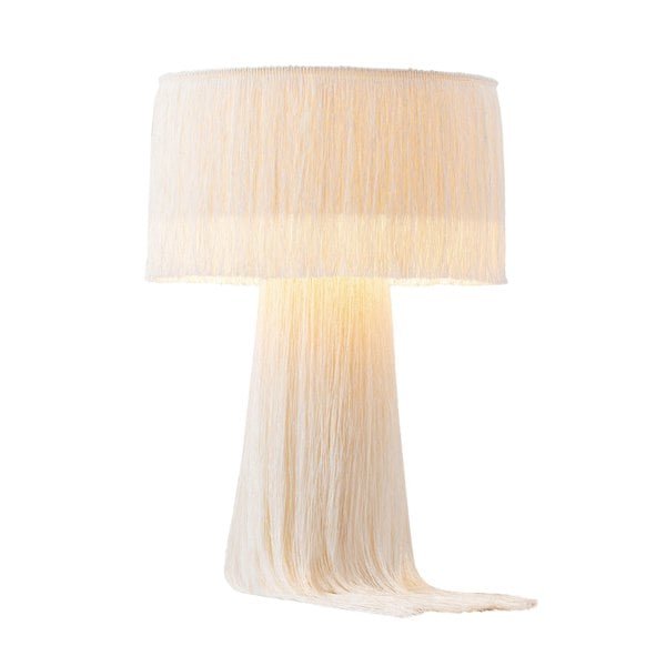 Furniture Edit Atolla Cream Tassel Table Lamp