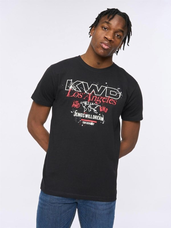 Kings Will Dream Mapped T-Shirt - Black