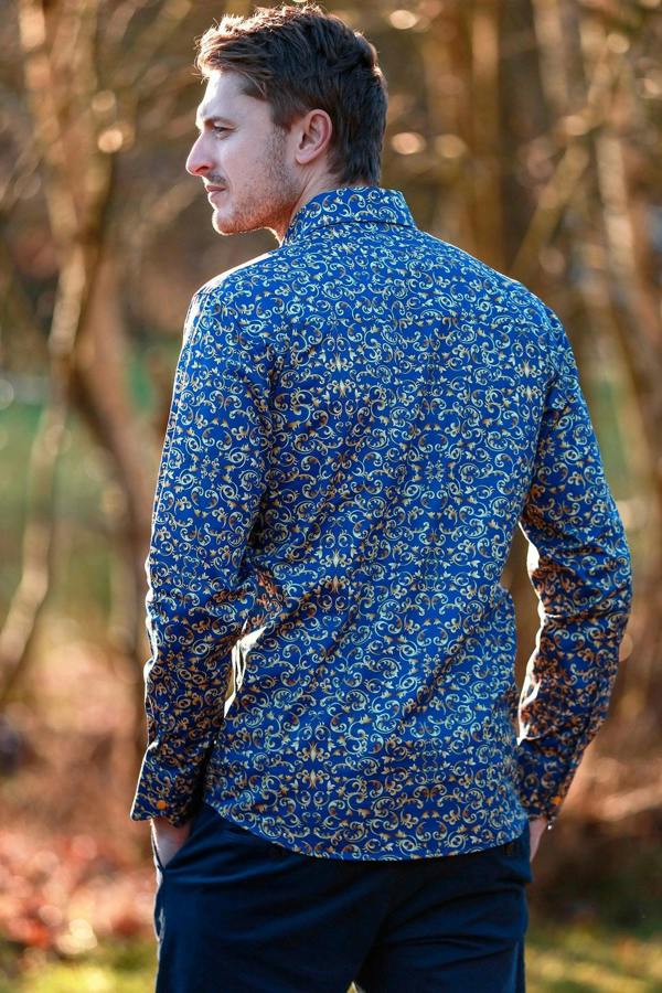 ORNAMENTAL PAISLEY PRINT SHIRT - Premium Men's Patterned Shirt by Claudio Lugli | Bold Design, Tailored Fit, Best Printed Shirts