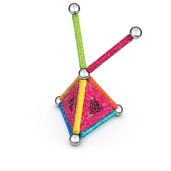 Geomag Recycled Magnetic Glitter Panels - 22 Pieces