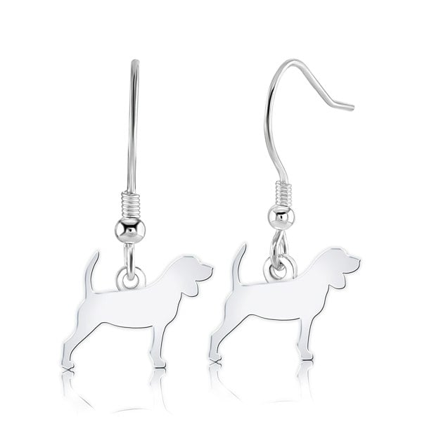 Mylee London Beagle Silhouette Silver Earrings