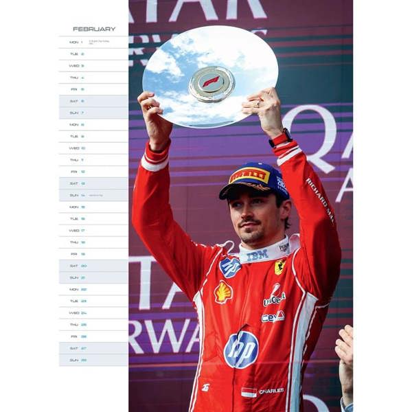 Charles Leclerc A3 Calendar 2027, Wall Calendars, Month To View, Sports, Gift