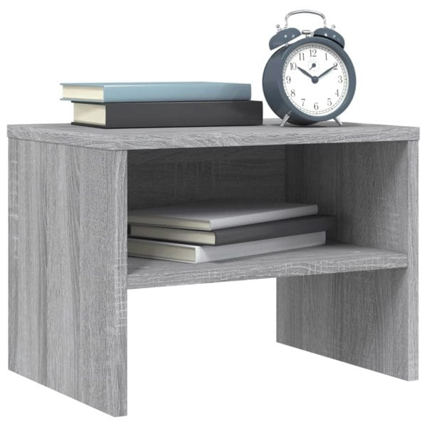 Berkfield Bedside Cabinet Grey Sonoma 40x30x30 cm Engineered Wood