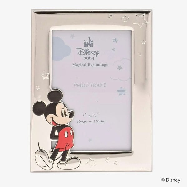 T. H. Baker Disney Silver Mickey Mouse Photo Frame 4X6 DI2204