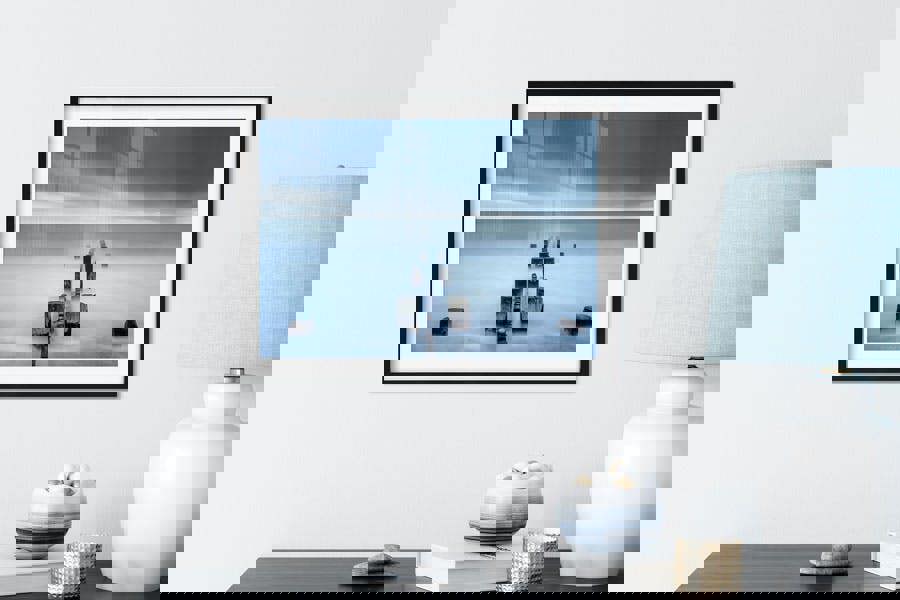 Framed seascape wall art