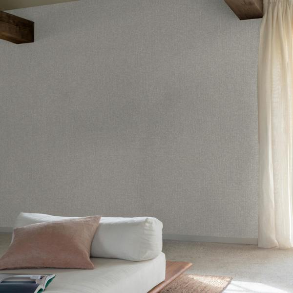 Grandeco Boutique Monroy Semi Plain Effect Luxury Weight Embossed Wallpaper, Light Grey