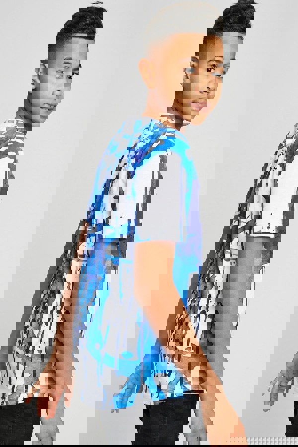 Beat Boyz Club Splatter T-Shirt - Blue