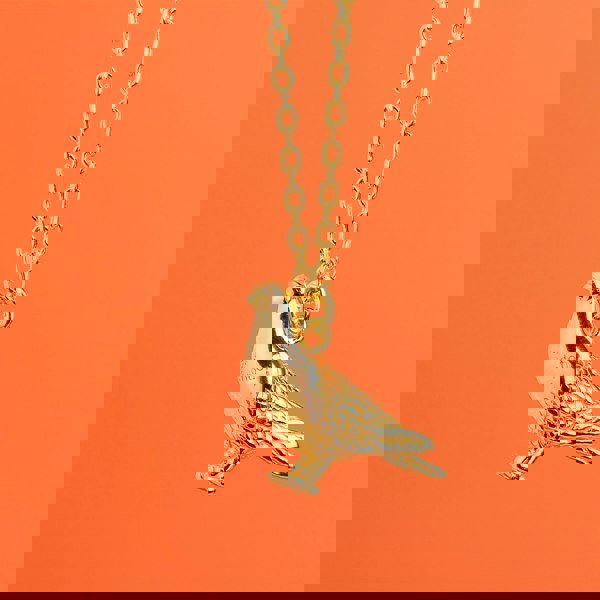 Racing Pigeon Gold Necklace - Personalised - MYLEE London