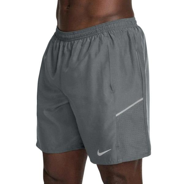 Nike Mens Miler 2 in 1 Running Shorts - Smoke Grey - 