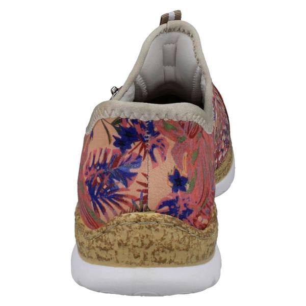 Rieker Ladies Rieker Ready2Go Rainbow Jungle Leaf Trainers N42V3