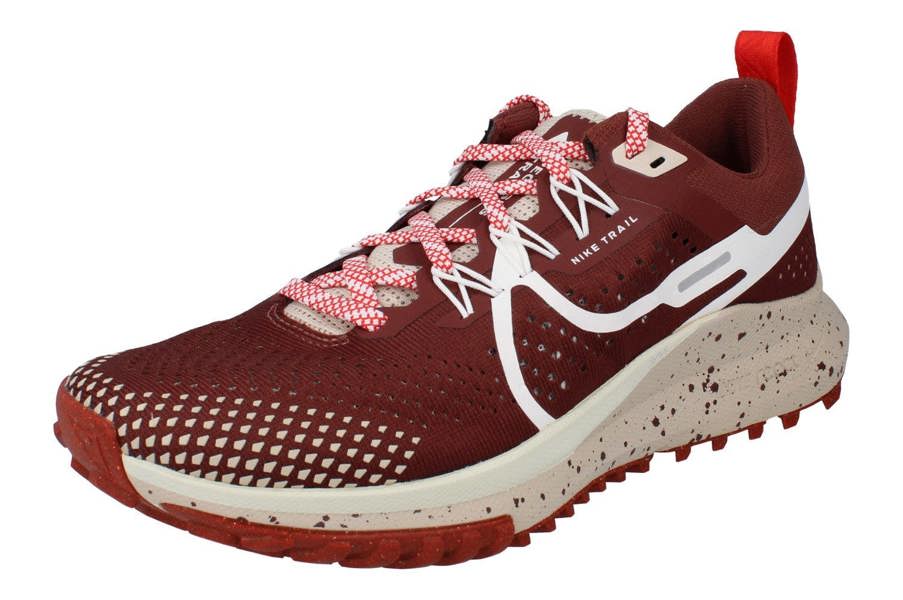 Nike Womens React Pegasus Trail 4 Running Trainers Dj6159 Shoes  200 - Dark Pony Sail Picante Red 200 - Photo 0