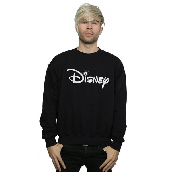 Disney Mens Mickey Mouse Head Logo Sweatshirt - Black