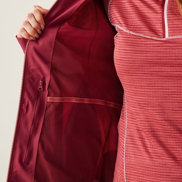 Regatta Women's Birchdale Shell Waterproof Jacket - Mineral Red / Rumba Red