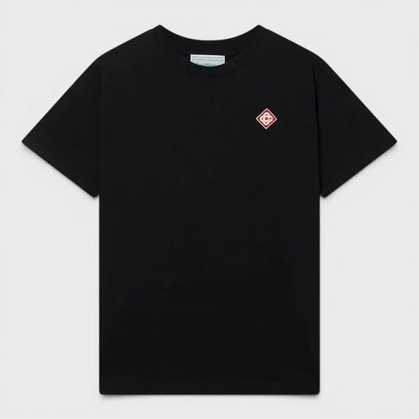 Casablanca Diamond Logo Patch T-Shirt Black