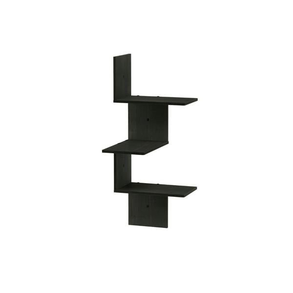 WALPLUS Rossi Modern 3-Tier Wall Floating Corner Shelf, Espresso perfect for organized storage and display